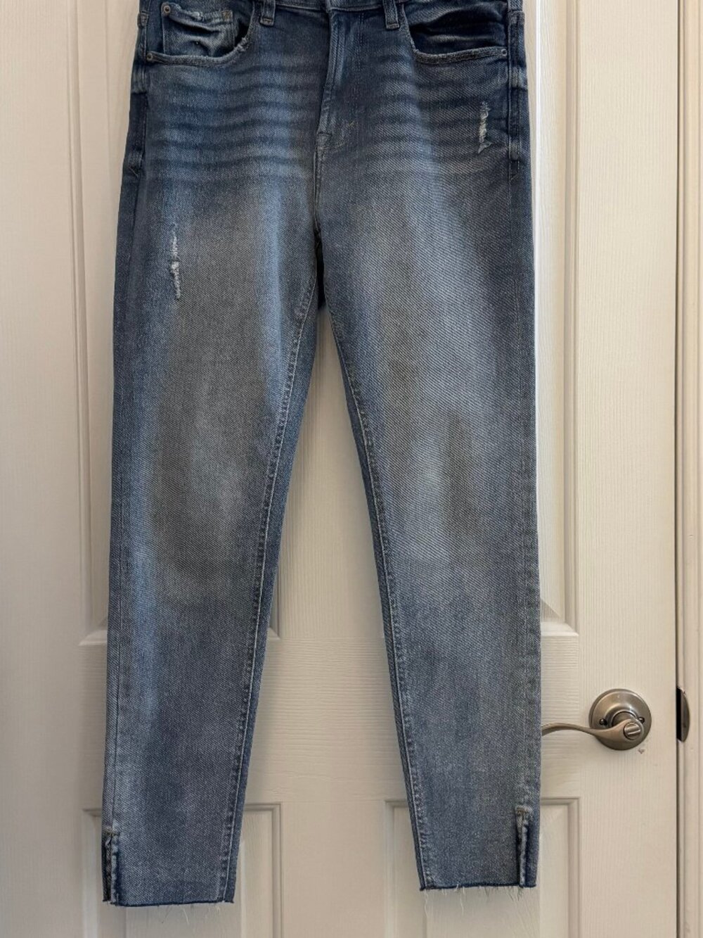 Kensie Vintage Luxe-The Ultimate High Rise Skinny Jeans LightWash HemSlit Sz8/29